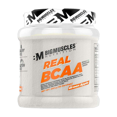 BIGMUSCLES NUTRITION Real BCAA(250 g, Green Apple)
