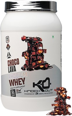 ABSOLUTE NUTRITION Knockout Series Rhodium Whey Protein(1 kg, Choco Lava)