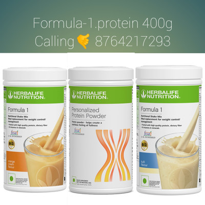 Herbalife Nutrition FORMULA-1 SHAKE 2 ' ALL FLAVER PROTEIN POWDER -400 g Protein Shake(1 kg, Orange Kulfi)