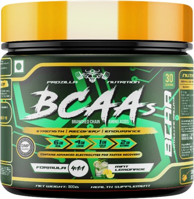 Prozilla Nutrition Branched Chain Amino Acids, 6gm BCCAs (300g, Mint Lemonade) BCAA(300 g, MINT LEMONADE)