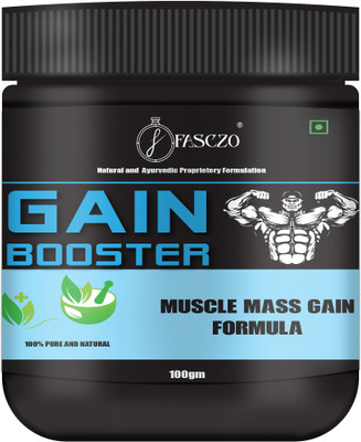 Fasczo Gain Booster Weight Gain Powder | Fast Health Gain with High Protein Men & Women Weight Gainers/Mass Gainers(100 g, No Flavour)