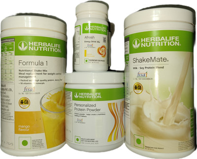 Herbalife Nutrition Formula 1 Mango + Protein Powder 200 G+ Shake Mate + Afresh - Lemon Protein Shake(221 g, mango lemon) Herbalife Nutrition Formula 1 Mango + Protein Powder 200 G+ Shake Mate + Afresh - Lemon Protein Shake(221 g, mango lemon)