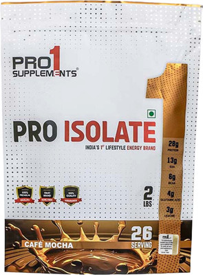Pro1 Supplements Pro Isolate 2lbs Cafe Mocha Whey Protein(2 pounds, Cafe mocha)
