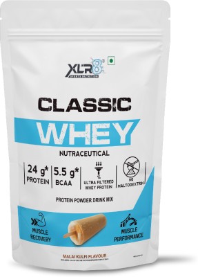 XLR8 Classic Whey, 24 g Protein, 5.5 BCAA, No Maltodextrin Whey Protein(1 pounds, Malai Kulfi)