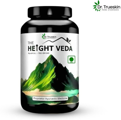 Dr.trueskin Height Veda Powder Height Taller Remedy Protein Supplement Plant-Based Protein(200 g, Unflavored)