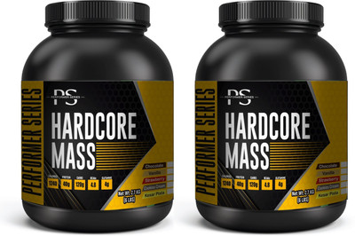 PERFORMER SERIES Hardcore Mass Gainer for Muscle Gain with calories pack of 2 (6lbs+6lbs) Weight Gainers/Mass Gainers(5.5 kg, ChocoVanilla)