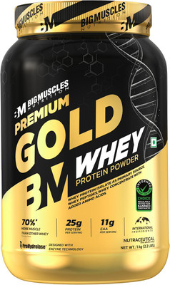 BIGMUSCLES NUTRITION Premium Gold Whey Protein(1 kg, Vanilla Creme)