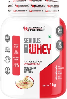 Animal Booster Nutrition Animal Booster Serious Whey Protein(1 kg, Kesar Pista)