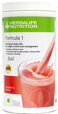 HERBALIFE Weight Loss Single Pack Formula 1 Strawberry Plant-Based Protein(500 g, Strawberry)