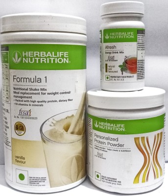 HERBALIFE Nutrition Vanila Flavor 500g Protine Powder 200g & Tulshi Afresh 50g Plant-Based Protein(750 g, Vanila, Tulshi)