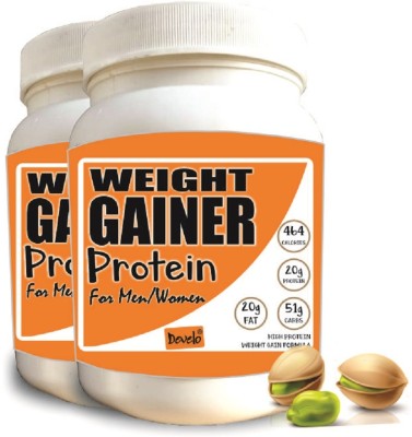 DEVELO Weight & Mass Gainer for Men & Women Weight Gainers/Mass Gainers(2 kg, ELAICHI PISTA)