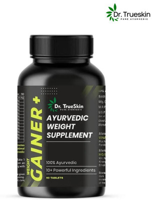 Dr.trueskin Weight Gainer+ Recovery Focused Gainer Weight Gainers/Mass Gainers(90 Capsules, Unflavored)
