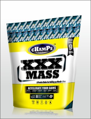 CHAMPS NUTRITION CHAMPS XXX MASS 4.08KG(9LB) Weight Gainers/Mass Gainers(4.08 kg, BANANA)