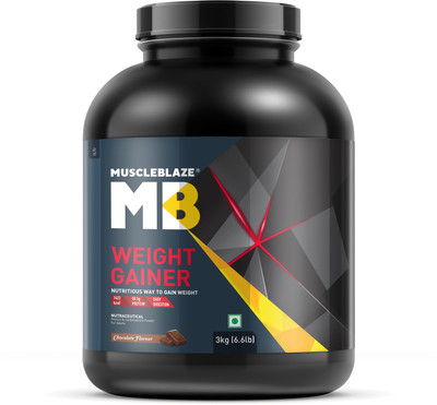 MUSCLEBLAZE with Added Digezyme Weight Gainers/Mass Gainers(3 kg, Chocolate)