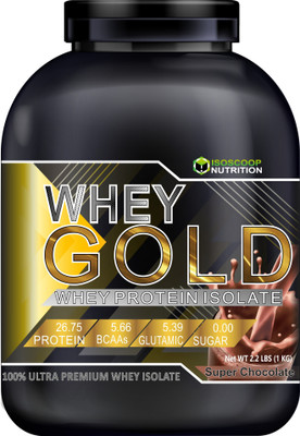 iso scoop nutrition Whey Gold Whey Protein(1 kg, Super Chocolate)