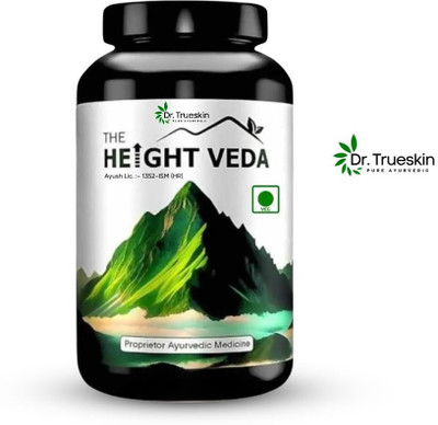 Dr.trueskin Height Veda Powder Teen Vitality Power Protein Supplement Plant-Based Protein(200 g, Unflavored)