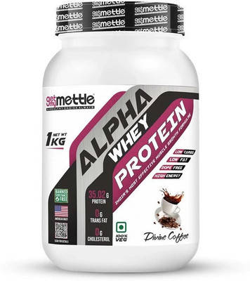 METTLE Alpha whey protein Whey Protein(1 kg, Divine Coffee)