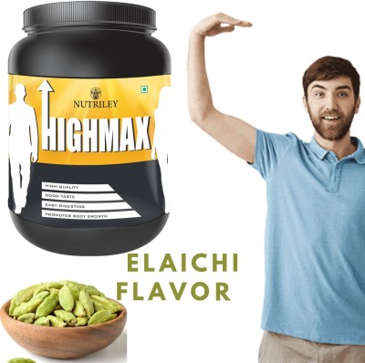 NUTRILEY Highmax Height Increase Powder Height Increase Ke Liye Supplement Elaichi Flavor Weight Gainers/Mass Gainers(500 g, Elaichi)