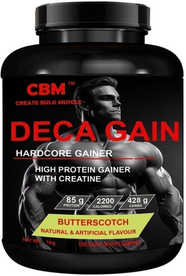 CBM DECA GAINER FOR MUSCLE GAIN Weight Gainers/Mass Gainers(1 kg, BUTTERSCOTCH)