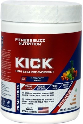 FB Nutrition Fitness Buzz I Kick High I Stim Pre Workout(400 g, Mix Fruit)