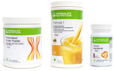 HERBALIFE formula 1 mango (500g)+ protien powder (200g)+ afresh elaichi (50g) Plant-Based Protein(550 g, 200 g, mango & elaichi, soy isolate)