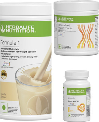 HERBALIFE F1 SHAKE Vanilla , PP Powder 200 G , Afresh - Lemon Protein Shake(400 g, Vanilla and lemon)