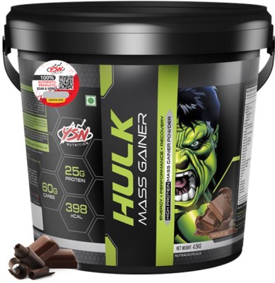 YSN NUTRITION Hulk Mass Gainer Weight Gainers/Mass Gainers(4.5 kg, Chocolate)