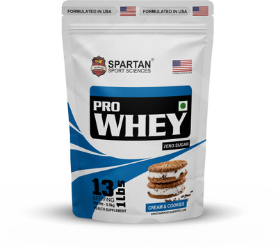 Spartan Sport Sciences Pro Whey Protein(0.5 kg, Cream n Cookies)