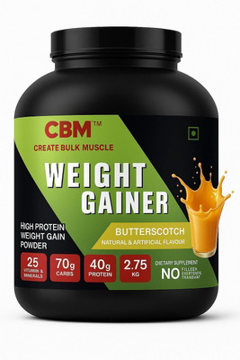 CBM WEIGHT GAINER SUPPLEMENT POWDER Weight Gainers/Mass Gainers(3 kg, DELICIOUS BUTTERSCOTCH FLAVOUR FOR WEIGHT GAIN)