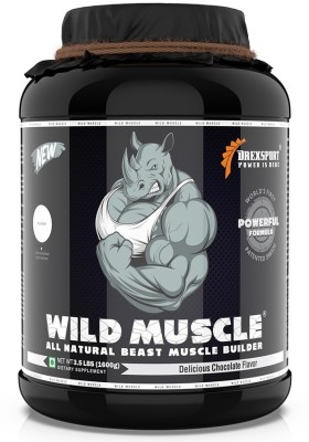 DREXSPORT Wild Muscle Builder Powder Whey Protein(1.6 kg, Delicious Chocolate)