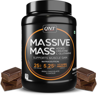 QNT Massive Mass | Muscle Mass Gainer | 2kg | Irish Chocolate Weight Gainers/Mass Gainers(2 kg, Irish Chocolate)