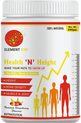 ELEMENT ONE Health N height Protein Shake(200 g, Banana with Strawberry)