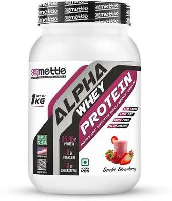 METTLE Alpha whey protein Whey Protein(1 kg, Scarlet Strawberry)