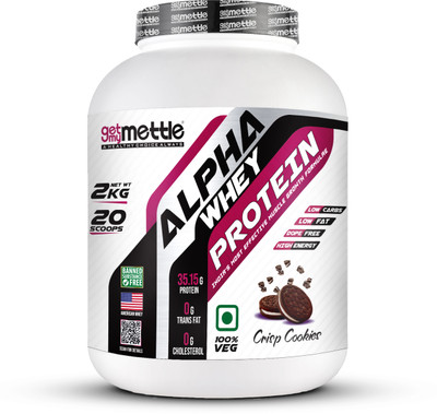 METTLE Alpha whey protein Whey Protein(2 kg, Crisp Cookies)