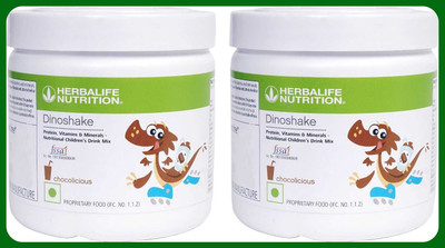 Herbal Nutrition Life CHILDREN PROTIEN SHAKE DINO SHAKE CHOCOLATE FLAVOUR (200g) 2 PCS Plant-Based Protein(400 g, *(DINO CHOCOLATE*)