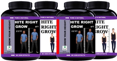 Vitara Healthcare Hite Right Grow Height/Body Growth Weight Gainers (120 Capsules Pack Of 4) Weight Gainers/Mass Gainers(120 No, NA)