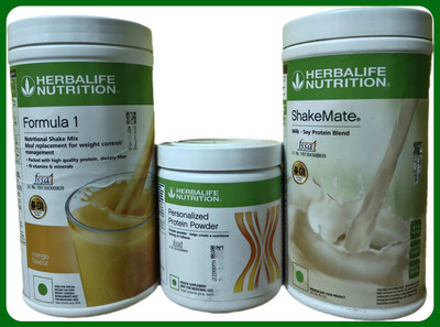 Herbal Nutrition Life WEIGHT LOSS COMBO FORMULA 1 MANGO SHAKE SHAKEMATE PROTEIN POWDER 200GM Protein Shake(3 g, mango shake, ppp200gm, shakemate)