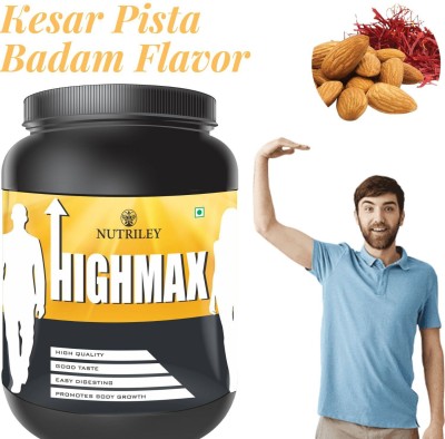 NUTRILEY Highmax Height Increase Powder Height Increase Powder Kesar Pista Badam Flavor Weight Gainers/Mass Gainers(1 kg, Kesar Pista Badam)