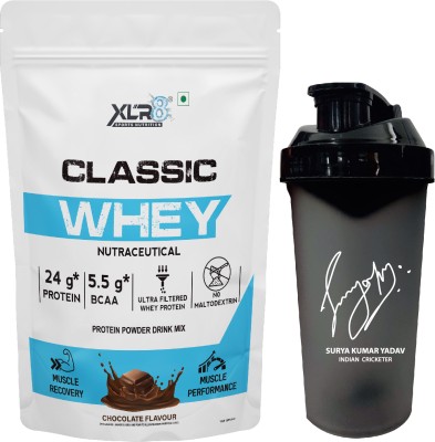 XLR8 Classic Whey, 24 g Protein, 5.5 BCAA, Whey Protein With Free Shaker Whey Protein(2 pounds, Chocolate)