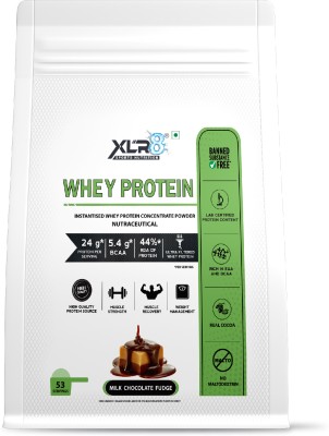 XLR8 Whey Protein with 24 g protein, 5.4 g BCAA Whey Protein(4 pounds, Milk Chocolate Fudge)