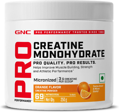 GNC Pro Performance Creatine Monohydrate Creatine(250 g, Orange)