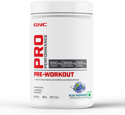 GNC Pro Performance | 360 gm | 30 Servings | Blood Orange Pre Workout(360 g, Blue Raspberry)