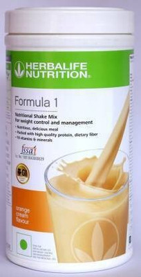 HERBALIFE Formula 1 Nutritional Shake Orange Cream Flavor Plant-Based Protein 500 g, Protein Shake(500 g, ORANGE)