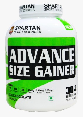 Spartan Sport Sciences 3kg Advance Size Gainer Weight Gainers/Mass Gainers(3 kg, Rich Chocolate)