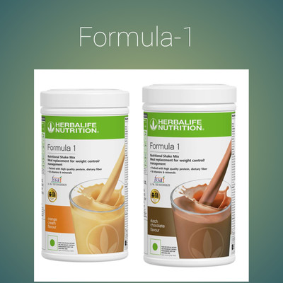 Herbalife Nutrition Formula 1 Shake 2 Pieces Protein Shake All Flavor Weight Loss Protein Shake(1000 g, Orange Chocolate)