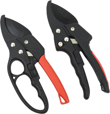 SERPLEX Gardening Scissors SK5 Steel Pruning Shears Set for Plants Safe Lock Bypass Pruner and Pruning Shear Set with Ergonomic Grip SK5 Steel Bypass Pruner(Manual)