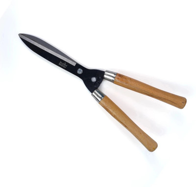 Bloom Buddy Wooden Handle Grass Hand Cutter Premium Non Slippery Bypass Pruner(Manual)