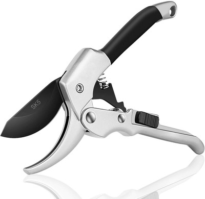 VATTU SK-5 Steel Blade Sharp Anvil Garden Scissors Hedge Pruning Shears Premium Garden Sharp Cutter Pruners Scissor with grip-handle Bypass Pruner(Manual)