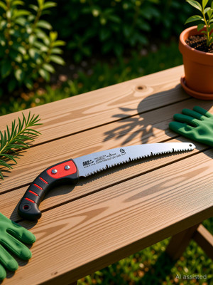 ARS UV-32E, SUPER TURBOCUT 19.5" Pruning Saw, 12.5" Curve Blade, Cuts Upto 5" Tree Branch For Fruit Orchids, Forestry, Arborists, Landscaping, Made in Japan Anvil Pruner(Manual)