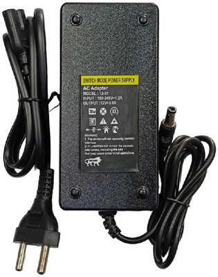 Divinext 12 Volt 3 Amp 36 Watt SMPS Adapter Charger AC DC Electric Plug Power Supply 36 W Adapter